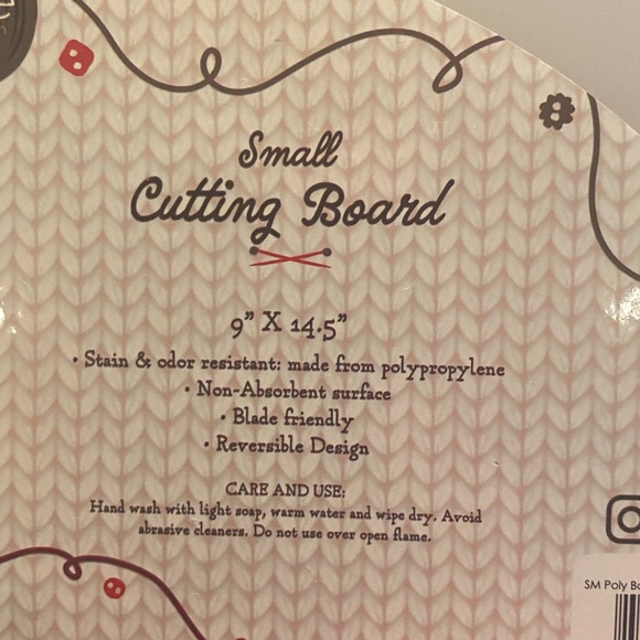 3 Christmas Gnomes Cutting Board By Core Kitchen With Built-In Handle 9” X 14.5” - Picture 8 of 13